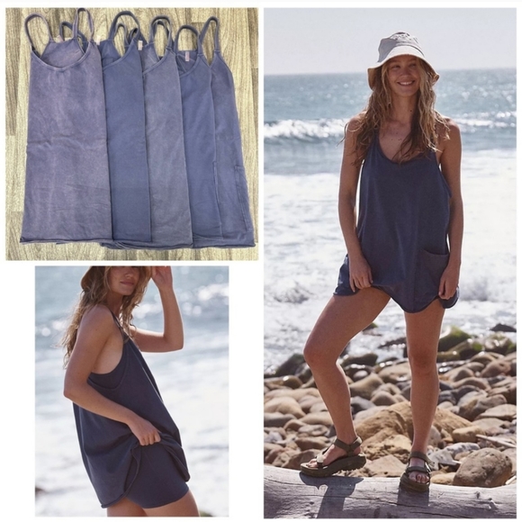 FP Movement by Free People Blue Mini Dress - Picture 1 of 14